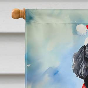 Gran Multicolor Poliéster Caniche Casa de Navidad Bandera Porche Manga Poste Decorativo Patio Banner Obra DE ARTE Colgante de pared - Product Image 3