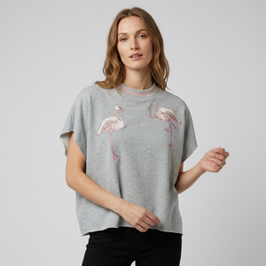 Camisetas de Manga Corta para Mujer, Cuello Redondo, Transpirables, Ecológicas, Impresión Digital, 100% Algodón, 220g, Alta Calidad - Product Image 6