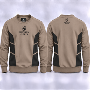 OEM High Quality 100% Cotton <b>Crewneck</b> Sweatshirts Plus Size Custom Logo Printing Solid Fleece Winter Streetwear Low MOQ - Product Image 4
