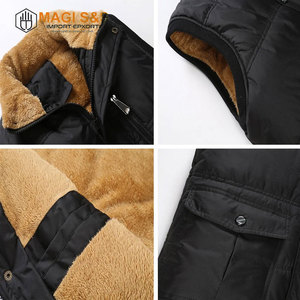 Winter Men <b>Wool</b> Thick Warm Waterproof Reversible <b>Vest</b> Fleece Thermal Soft Windproof Sleeveless Jacket - Product Image 6
