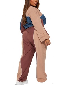 Chándal cortavientos de nailon 100% personalizado para mujer, Conjunto de jogging, Jersey, ropa deportiva, ropa de verano de colores de retazos, Top corto, traje de diseñador - Product Image 2