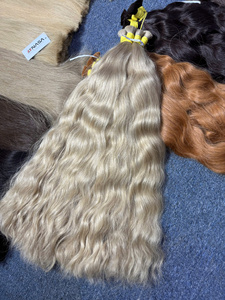 สินค้าขายดี ผมต่อเวียดนามแท้ 100 กรัม สีอ่อน ยาว 60 ซม. แบบ Super Double Drawn แบบเป็นมัด - Product Image 6