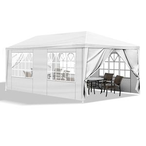 Gazebo per Matrimoni in PVC Impermeabile 20FT X 10FT con 6 Pareti Laterali Rimovibili per Grandi Eventi - Product Image 4