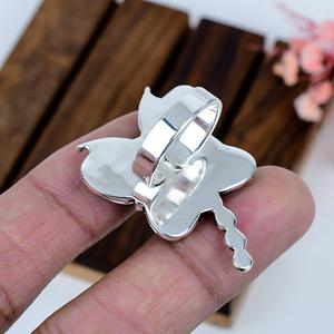 Anillo de Turquesa Azul Hielo en Plata de Ley, Anillo de Diseño Inspirado en la Naturaleza, Joyería Artesanal con Piedras Preciosas, Regalo de Cumpleaños para Ella - Product Image 3