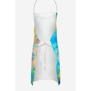 Golden Retriever Hippie Dawg Unisex grande Multicolor delantal de cocina para cocinar hornear manualidades jardinería-mujeres y hombres adultos - Product Image 4