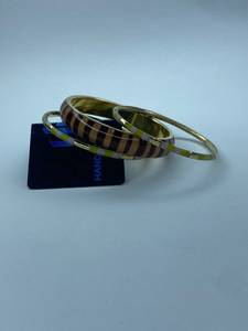 <b>Resin</b> Brass Modern Geometric Artisan Women's Ethnic Party Bangle Collection Bracelets - Product Image 3