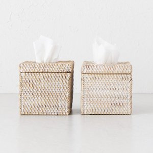 Support en rotin durable pour boîte à mouchoirs, fournitures de bureau et maison, boîtes à serviettes en papier tressé - Product Image 3