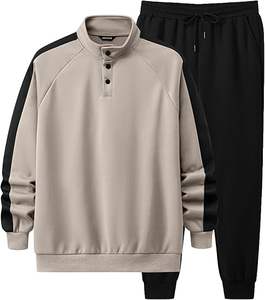 Conjunto Deportivo Ligero de Otoño, Sudadera Bordada Estilo Hip Hop y Pantalones Deportivos, 100% Algodón de Secado Rápido - Product Image 1