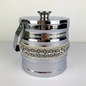 Cut Work Design Silver Ice <b>Bucket</b> For Home Bar Use Elegant Beverage Cooling <b>Bucket</b> Parties Events And Gifting Purpose Use - Product Image 4