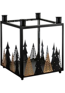 Juego de Portavelas de Reno Metálicos Modernos con Trineo, Decoraciones Navideñas, Diseño Artesanal - Product Image 2