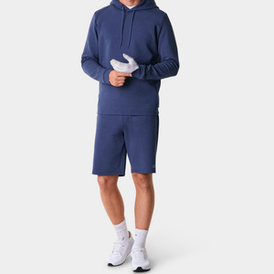 Shorts Bermuda pour Homme en Tissu Tissé 100% Coton, Couleur Unie, Taille à Cordon, avec Poches, Coupe Décontractée, Taille Mi-Haute - Product Image 3