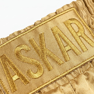 Shorts de boxe unisexe Askar bleu marine coupe classique imprimé numérique devant 100% polyester élasthanne 140g léger respirant séchage rapide - Product Image 3