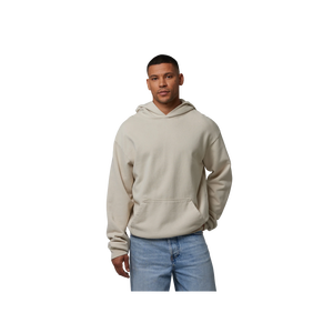 Sudadera con Capucha Extra Grande para Hombre, 450 GSM, Color Sólido, Felpa de Algodón, Estilo Casual, Diseño con Bolsillos, Corte Regular, Otoño - Product Image 4