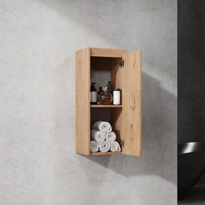 Armoire latérale de salle de bain de 12 pouces avec portes à fermeture douce, design à montage mural, montage facile (emballage KD) - Product Image 1