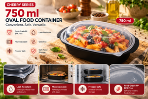 750ml Recyclable PP American Style Food Packaging <b>Container</b> for Restaurant Meals Takeaway Food Delivery Commercial Meal Prep - Product Image 3