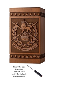 Urna Funeraria Personalizada de Madera de Palisandro, Estilo Militar del Ejército Australiano, Grabada, Ecológica y Duradera, Estilo Americano - Product Image 6