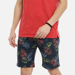 Trendy Custom 100% Cotton <b>Floral</b> Print <b>Swim</b> Trunks for <b>Men</b> Quick-Dry Board <b>Shorts</b> Drawstring Closure Private Label Wholesale - Product Image 1
