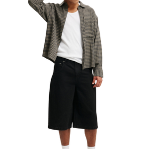 กางเกงยีนส์ขาสั้นผู้ชาย ผ้าฝ้าย ระบายอากาศ ใส่สบาย เหมาะกับฤดูร้อน ทรงขากว้าง เอวกลาง  รับผลิตตามสั่ง ขายส่ง - Product Image 6