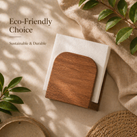 Porte-serviettes en bois massif moderne et élégant, boîte de rangement pour mouchoirs de cuisine, écologique, durable, fait main, organisateur multifonctionnel pour la maison