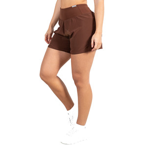 กางเกงขาสั้นออกกำลังกายผู้หญิงขายส่ง ระบายอากาศ แห้งเร็ว สวมใส่สบาย โลโก้สั่งทำได้ วิธีการทอผ้าแบบไม่ถักทอ ขนาดปรับแต่งได้ - Product Image 2