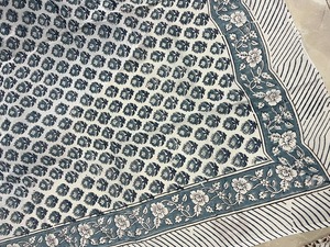 Cotton Block Printed Draped <b>Sarongs</b> Handcrafted Patterns Eco-Friendly Breathable Beachwear Resort Fashion Travel Gifting Front - Product Image 4