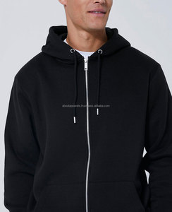 Sudaderas con capucha de gran tamaño en blanco y negro personalizadas de algodón 100% de alta calidad para hombres y mujeres sudaderas con capucha lisas para invierno - Product Image 2