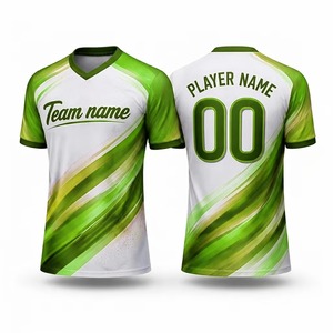 เสื้อฟุตบอลผู้ชายแขนสั้นแบบระบายอากาศได้ดี คุณภาพสูง ผลิตตามสั่ง (OEM)  ออกแบบลายแบบ Sublimated ผลิตจากโพลีเอสเตอร์ 100% - Product Image 6