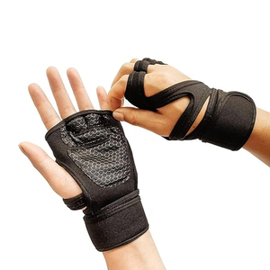 Unisex Half Finger Polyester Breathable Hand Protection Gym <b>Gloves</b> for <b>Weight</b> Lifting Fitness Exercise Sports & Cycling - Product Image 5