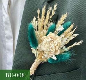 Arreglo Floral de Flores Secas para Solapa, Decoración con Hierba de Pampas Preservada para Bodas y Fiestas de Novios - Product Image 3