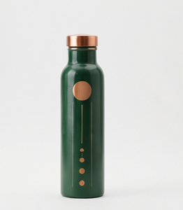 Premium Ayurvedic Enamel Painted Copper Water <b>Bottle</b> Artistic Astronomy Motif Design Leakproof Metal <b>Sports</b> <b>Bottle</b> Manufacturer - Product Image 5