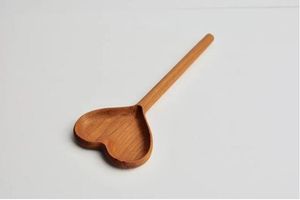 Heart-Shaped Acacia Wood Long Handle Serving <b>Measuring</b> <b>Spoon</b> Eco-Friendly Stocked Item by blossom crafts india - Product Image 4