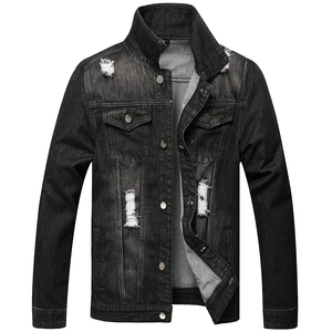 Veste en jean pour homme de haute qualité, tissu en denim de coton premium, coupe ample, délavé vintage, vêtement d'extérieur décontracté - Product Image 1