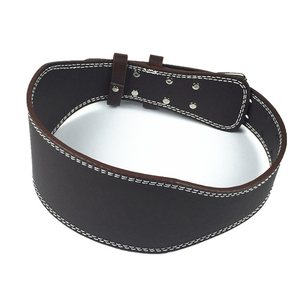 Personnalisation de la marque disponible, couleur noire, cuir véritable, réglable, léger, durable, protection professionnelle, musculation, haltérophilie - Product Image 3
