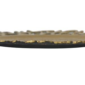 Assiette de présentation en cuivre métallisé de luxe pour la décoration de table de mariage et de banquet - Product Image 1