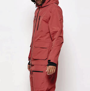 Nouvelle combinaison de ski à capuche unisexe, coupe ample, pour l'hiver, imperméable, avec isolation en duvet, chaude, pour le snowboard, fermeture éclair - Product Image 5