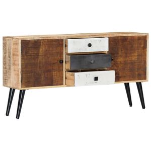 Buffet en bois de manguier massif 46,5"x11,8"x24,4" – Meuble élégant et durable - Product Image 4