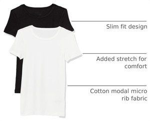Women's Casual Summer T Shirt Lightweight Soft Cotton Breathable Short Sleeve Round Neck Fashion <b>Top</b> Custom Logo Private Label - Product Image 6