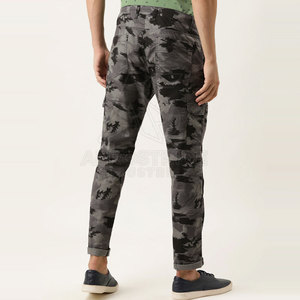 Reasonable Price Low MOQ Men <b>Cargo</b> Pants Canvas Custom Design Mid Waist Loose Casual <b>Work</b> Wear - Product Image 2