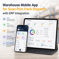 Développement d'applications mobiles pour le personnel d'entrepôt nouvelle génération avec intégration ERP pour la numérisation, le picking, l'emballage, la distribution et les opérations en temps réel