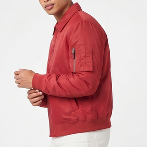 Chaqueta Bomber Ligera para Hombre, Chaquetas Bomber con Bolsillos en las Mangas, Ropa Exterior de Moda para Hombre, Chaquetas Bomber de Nailon Ligero - Product Image 4