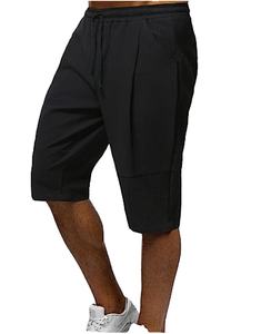 Pantalones Cortos de Pana Bermuda Personalizados para Hombre, Transpirables, Ecológicos, de Cintura Alta Elástica, con Bolsillos, por Debajo de la Rodilla, para Verano - Product Image 1