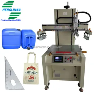 HT-5070FVE Electronical Semi Auto Flatbed Vaccum Silk Screen Printing Machine For Computer keyboard Paper Film Paper/PCB