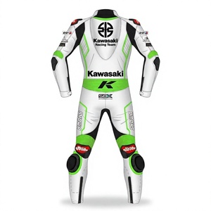 ชุดแข่งรถจักรยานยนต์ Jonathan Rea ผลิตจากหนังจิงโจ้ Rawasaki ได้รับการรับรอง MotoCP พร้อมอุปกรณ์ป้องกัน สำหรับมืออาชีพ เหมาะสำหรับขี่มอเตอร์ไซค์บนสนามแข่ง/ชุดแข่ง - Product Image 2