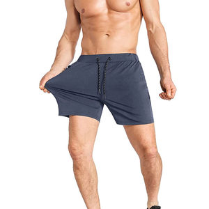 Shorts de sport pour hommes sur mesure, dernier design, motif uni, respirant, imperméable, anti-plis, taille élastique, 100 % polyester - Product Image 4