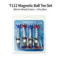 Support magnétique double pour tee de golf, en plastique durable, étanche, anti-perte, avec logo personnalisé, accessoires de golf du fabricant