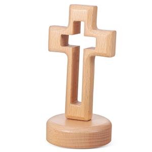 Décoration murale religieuse chrétienne artisanale en bois bicolore avec incrustations, écologique et haut de gamme, pour église, maison, prière, Diwali - Product Image 5