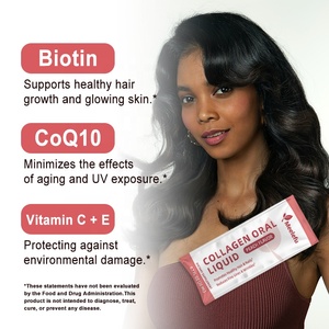 OEM/ODM加水分解液体コラーゲンタイプ1および3ペプチドビオチン + ビタミンC + ビタミンB複合体女性 & 男性用 - Product Image 3