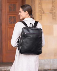 Mochila de Cuero Genuino Premium para Hombre y Mujer, Gran Capacidad, para Laptop de 15.6 Pulgadas, Resistente, para Viajes, Negocios y Escuela - Product Image 5