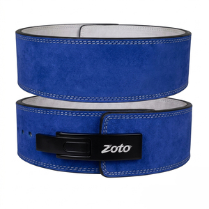 10mm Lever Belt for Powerlifting Quick Release Buckle Leather Lifting Belt for Squat Deadlift Heavy Duty Gym <b>Back</b> <b>Support</b> - Product Image 1
