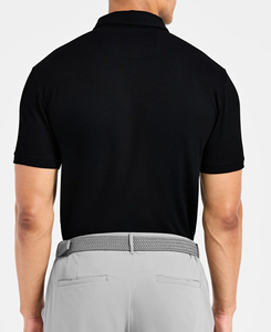 Camiseta de Hombre de Manga Corta, Color Sólido, Tejido de Algodón, Transpirable, Corte Regular, Estilo Casual Elegante, Logotipo Frontal, Antiarrugas - Product Image 3